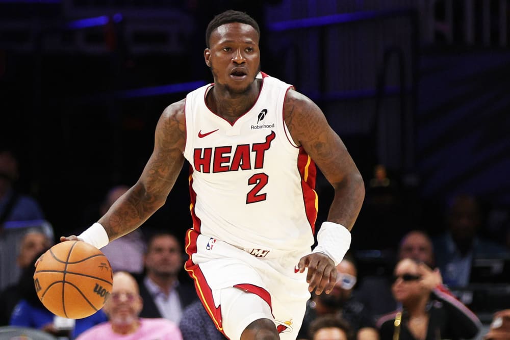 Terry Rozier #2 of the Miami Heat.
