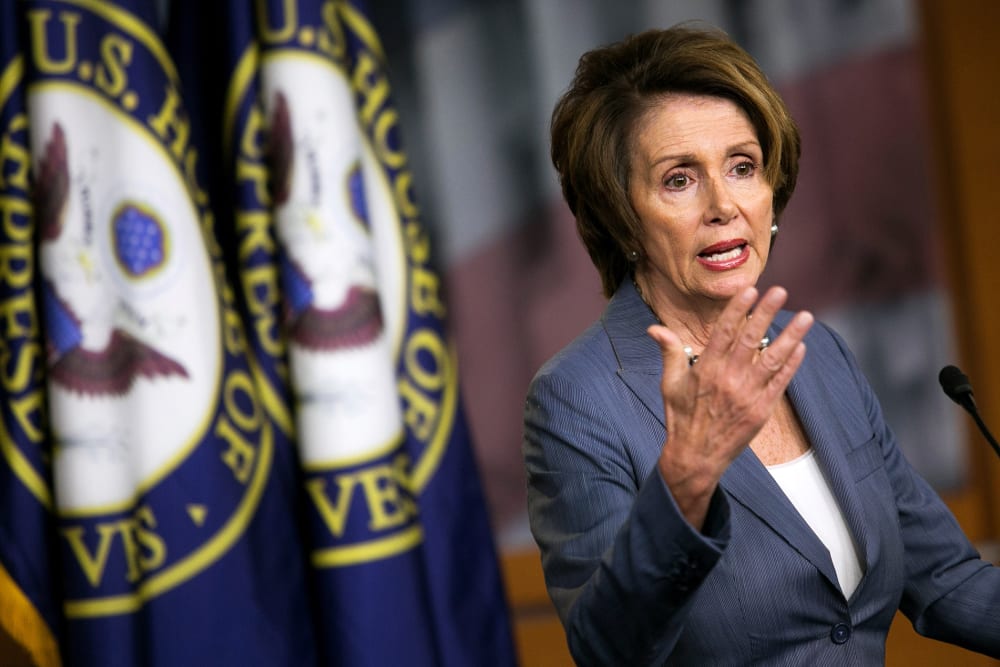 House Minority Leader Rep. Nancy Pelosi (D-CA) speaks during a news conference, on Capitol Hill, Oct. 17, 2013 in Washington, DC.