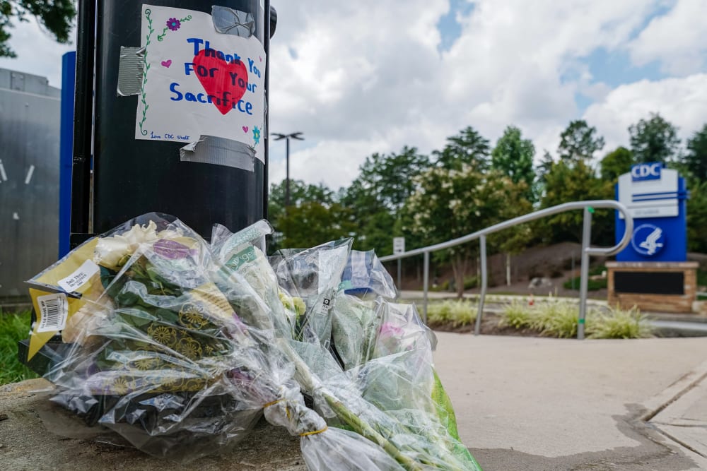 Memorial at CDC headquarters.