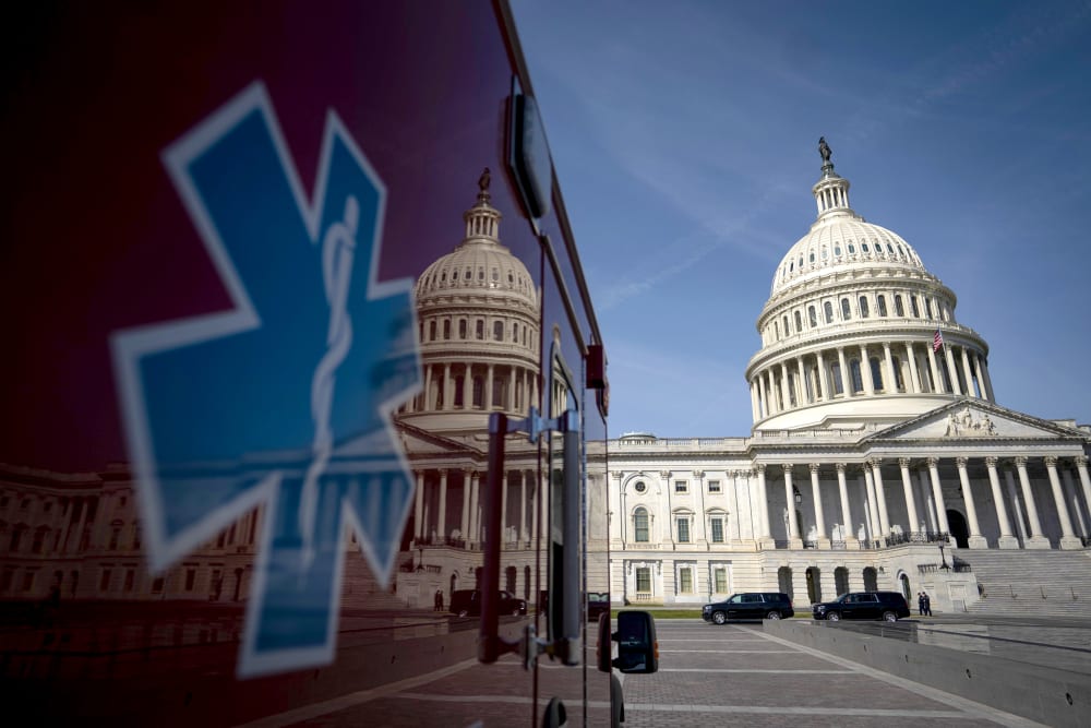 Image: Senate Takes Up Coronavirus Relief Bill Passed By House