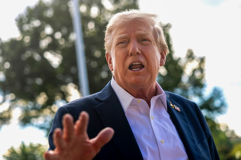 President Trump Departs Washington For The Ryder Cup In New York.