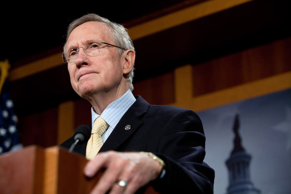 Image: Senator Reid Holds News Conference On Budget