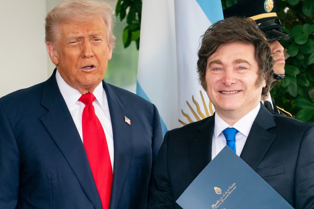 US President Donald Trump and Argentina President Javier Milei.
