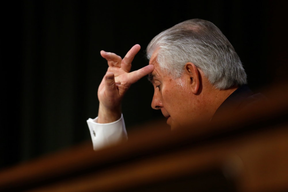 Image: Tillerson testifies before a Senate Foreign Relations Committee confirmation hearing in Washington