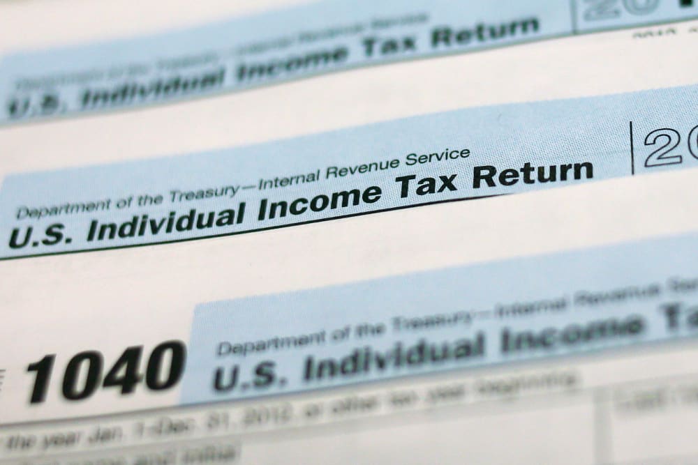 U.S. 1040 Individual Income Tax forms are seen in New York on March 18, 2013.