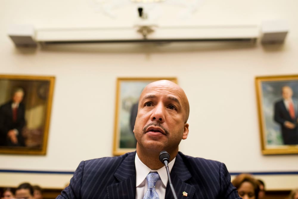 Former New Orleans mayor C. Ray Nagin testifies on Capitol Hill on Sept. 23, 2008.