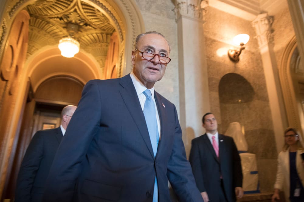Image: Senate Minority Leader Democrat Chuck Schumer