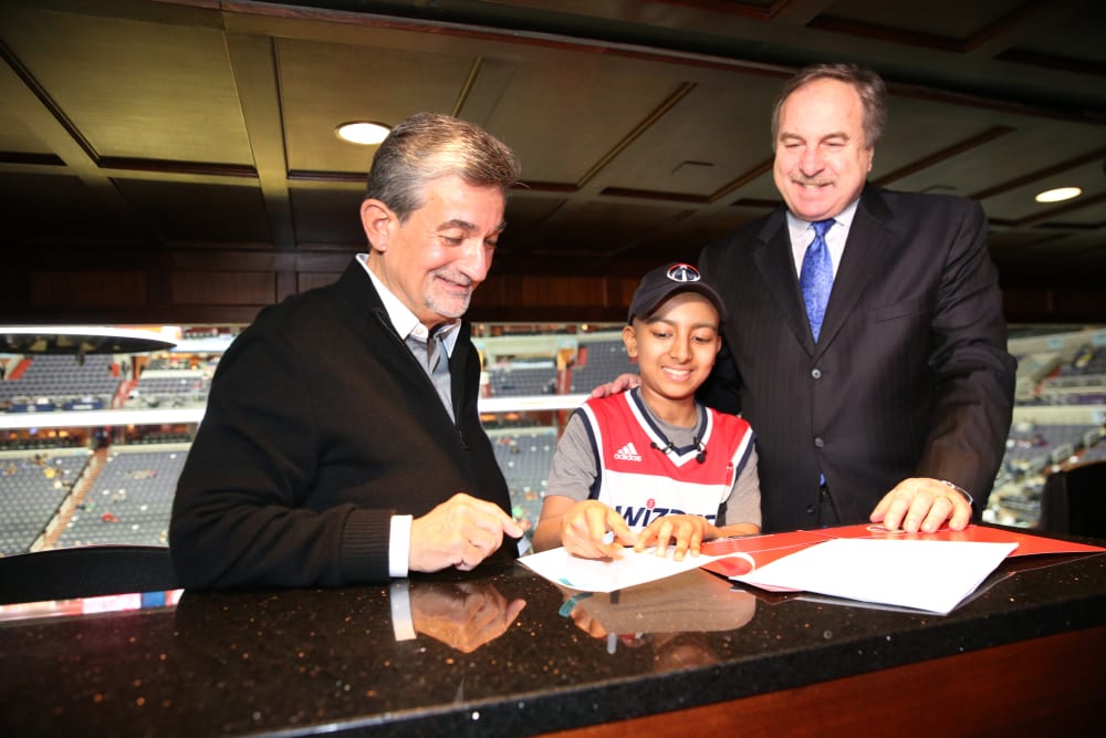 The Washington Wizards signed Nitin Ramachandran for the game against the Charlotte Hornets on March 27, 2015 at Verizon Center in Washington, DC. (Photo by Ned Dishman/NBAE via Getty)