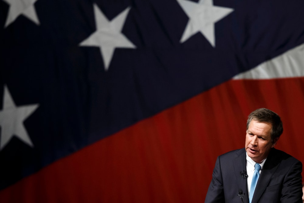 Ohio Gov. John Kasich delivers his State of the State in Lima, Ohio, on Feb. 19, 2013.
