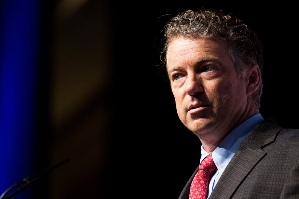 Republican Senator Rand Paul speaks during an event in Washington, D.C., June 20, 2014. (Photo by Drew Angerer/EPA)