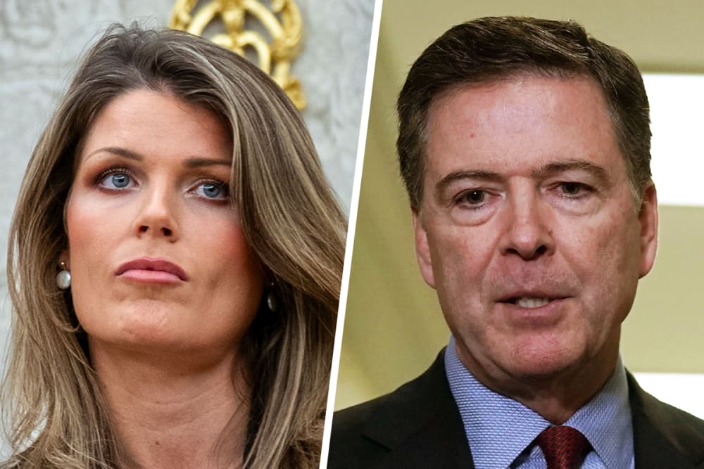 Lindsey Halligan; James Comey.