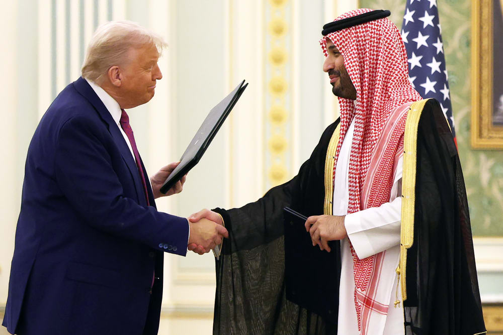 U.S. President Donald J. Trump and Saudi Crown Prince Mohammed bin Salman.