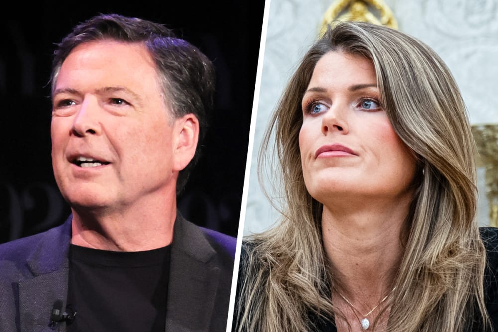 James Comey; Lindsey Halligan.