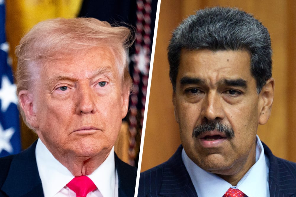Donald Trump; Nicolás Maduro.
