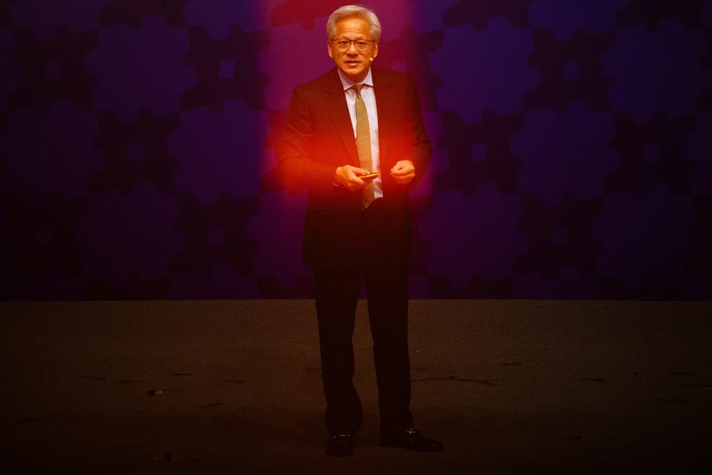 Nvidia founder and CEO Jensen Huang during the Asia-Pacific Economic Cooperation CEO Summit in Gyeongju, South Korea.