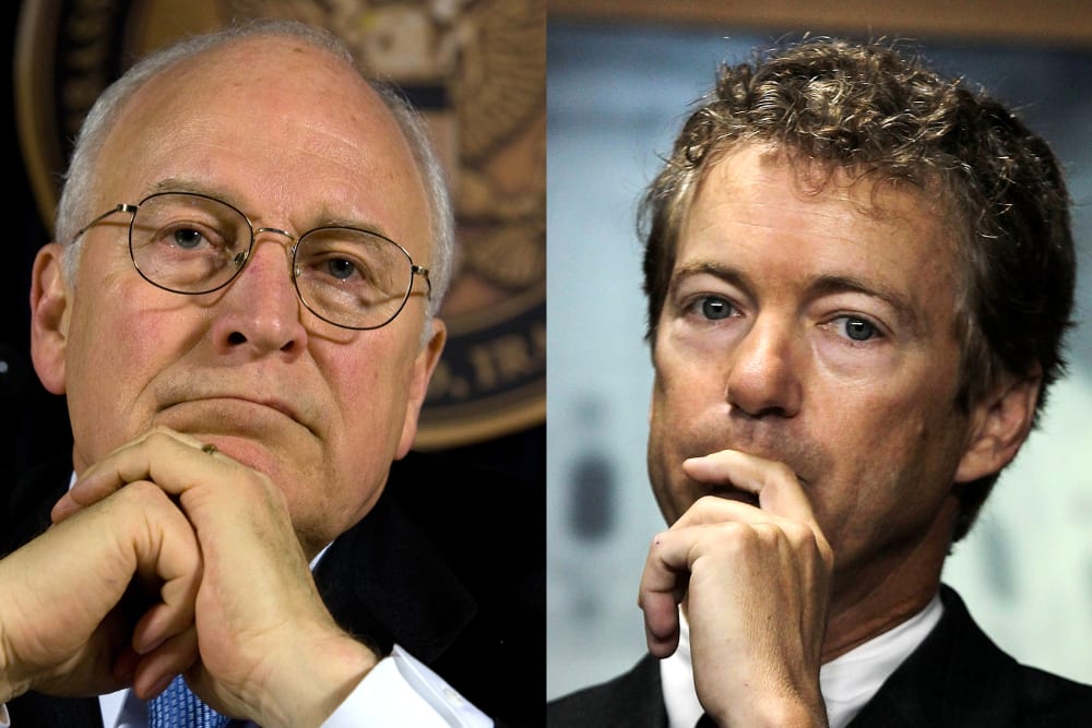 Former Vice President Dick Cheney and U.S. Sen. Rand Paul clash over Iraq policy.
