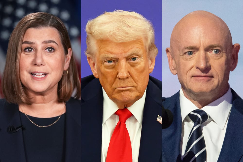 Elissa Slotkin; Donald Trump; Mark Kelly.