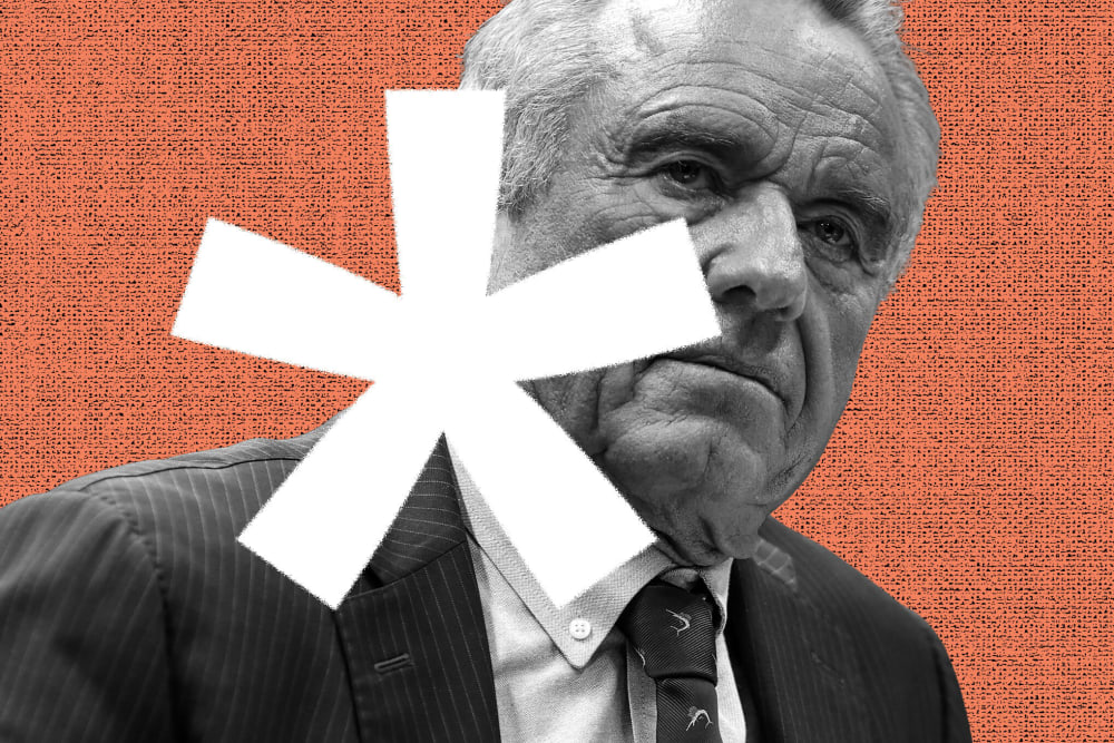A photo illustration of RFK Jr.