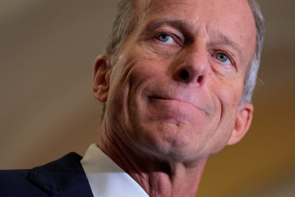 Senate Majority Leader John Thune at the U.S. Capitol.