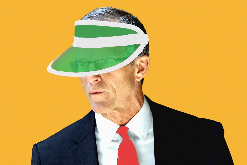 Photo illustration of John Thune
