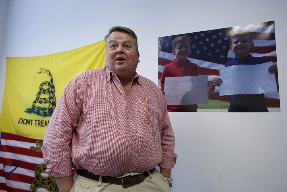 Barry Bennett speaks during an interview for Reuters at the Republican presidential candidate Ben Carson's headquarters in Alexandria, Va., Oct. 20, 2015. (Photo by Yuri Gripas/Reuters)