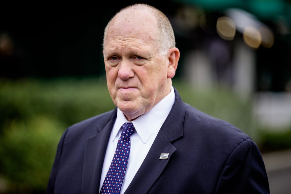 Image: White House Border Czar Tom Homan Speaks To Reporters At The White House