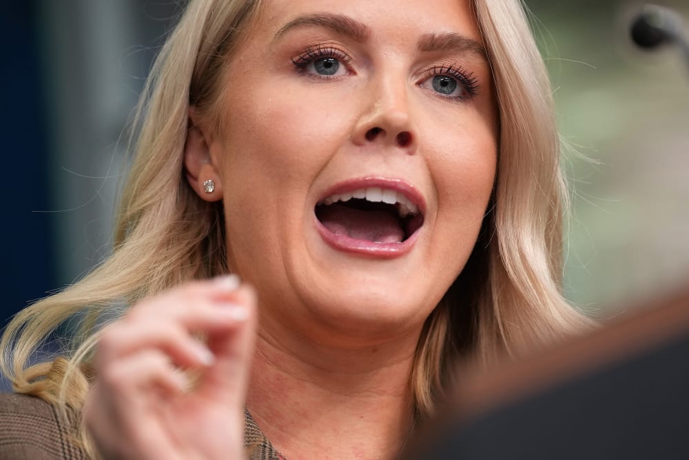 White House press secretary Karoline Leavitt.