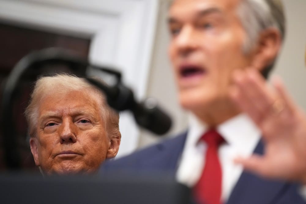 President Donald Trump and Administrator for the Centers for Medicare & Medicaid Services Mehmet Oz.