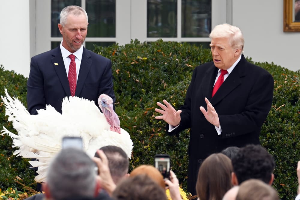 U.S. President Trump Pardons Thanksgiving Turkeys.