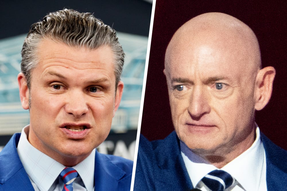Pete Hegseth; Mark Kelly.