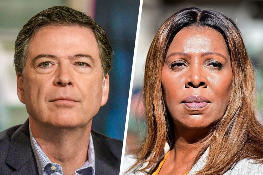 James Comey; Letitia James.