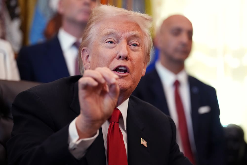 President Donald Trump at the White House.