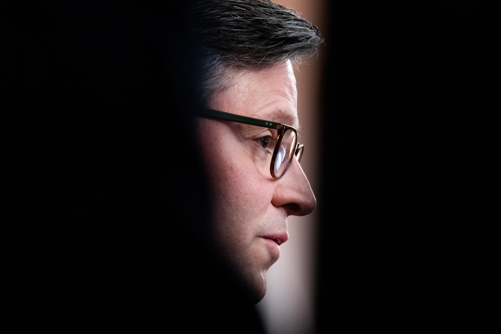 Speaker of the House Mike Johnson in the Capitol.