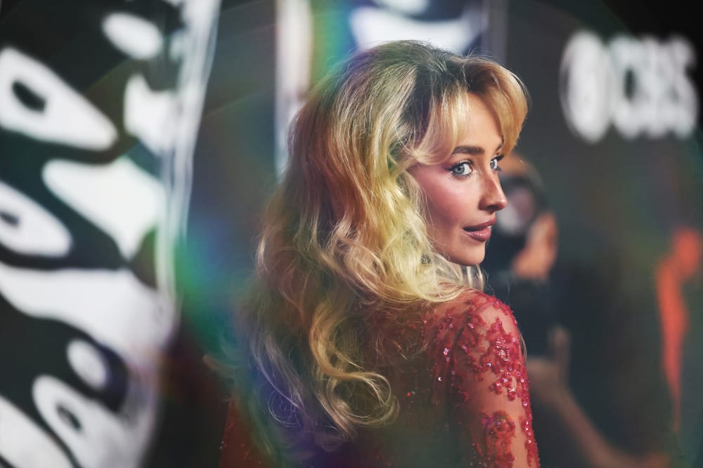 Sabrina Carpenter at the 2025 MTV Video Music Awards in Elmont, N.Y.