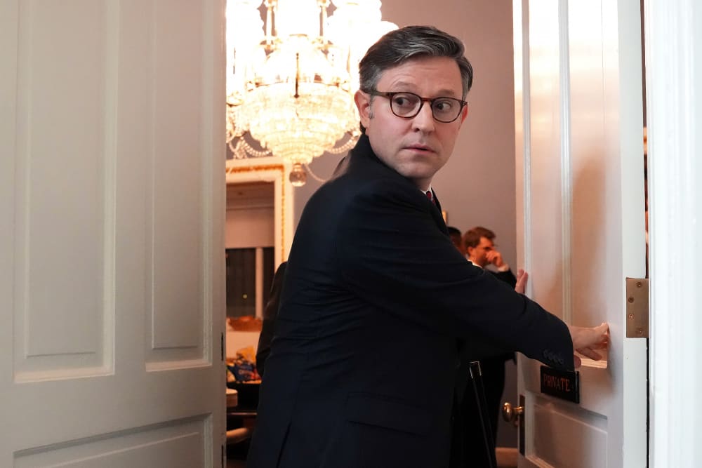 Speaker of the House Mike Johnson at the U.S. Capitol.