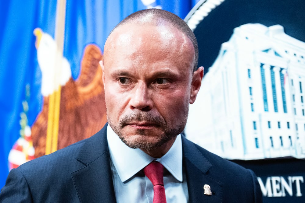 Dan Bongino, deputy director of the FBI, at the Department of Justice.