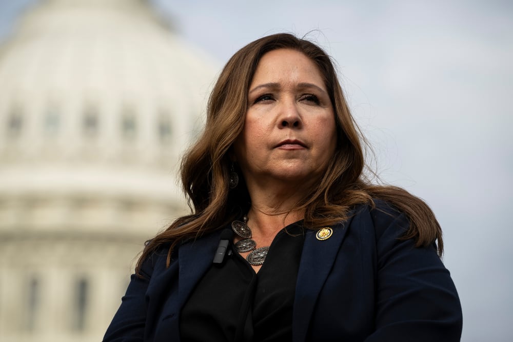 Rep. Adelita Grijalva outside the Capitol.