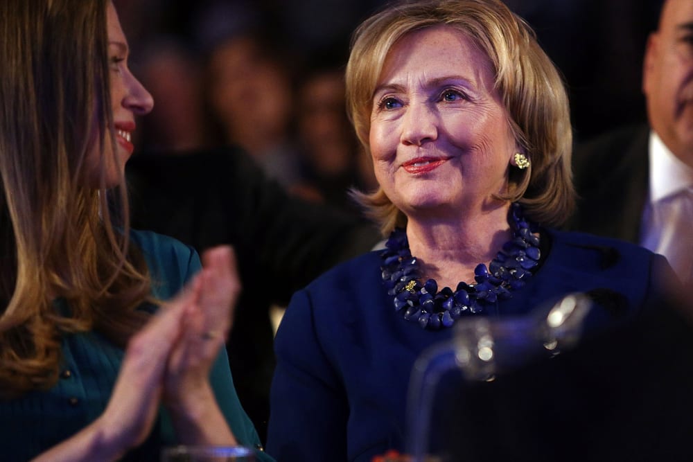 Former US Secretary of State Hillary Rodham Clinton at the Clinton Global Initiative in New York City, on Sept. 23, 2014.