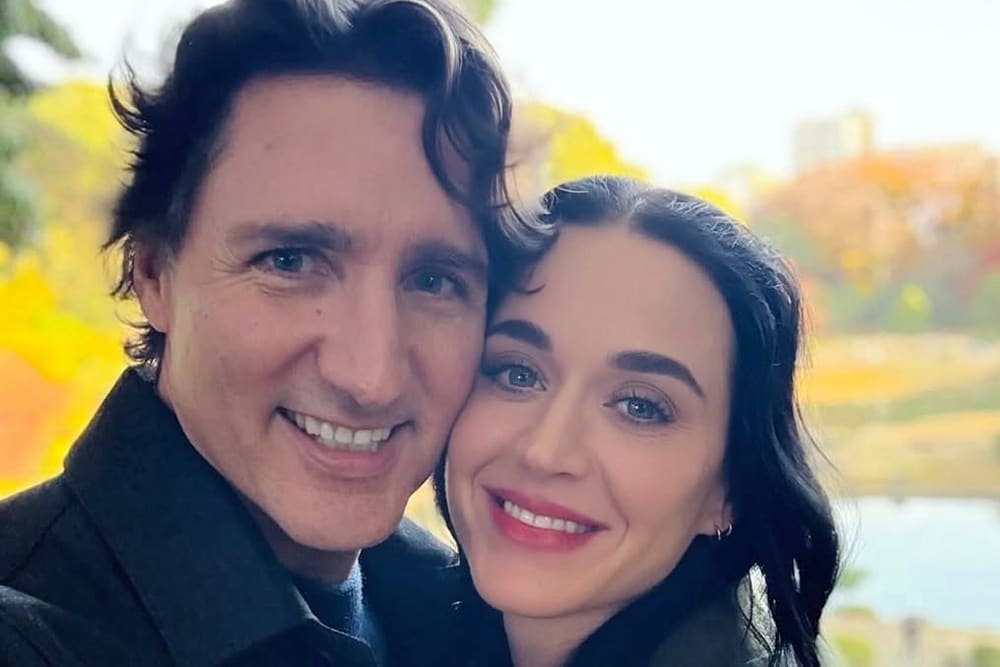 Former Canadian Prime Minister Justin Trudeau and Pop Star Katy Perry.