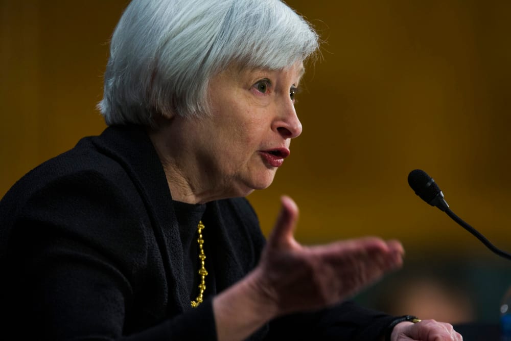 Janet Yellen testifies at her confirmation hearing before the Senate Banking Committee in the Dirksen Senate Office Building in Washington, D.C., November 14, 2013.