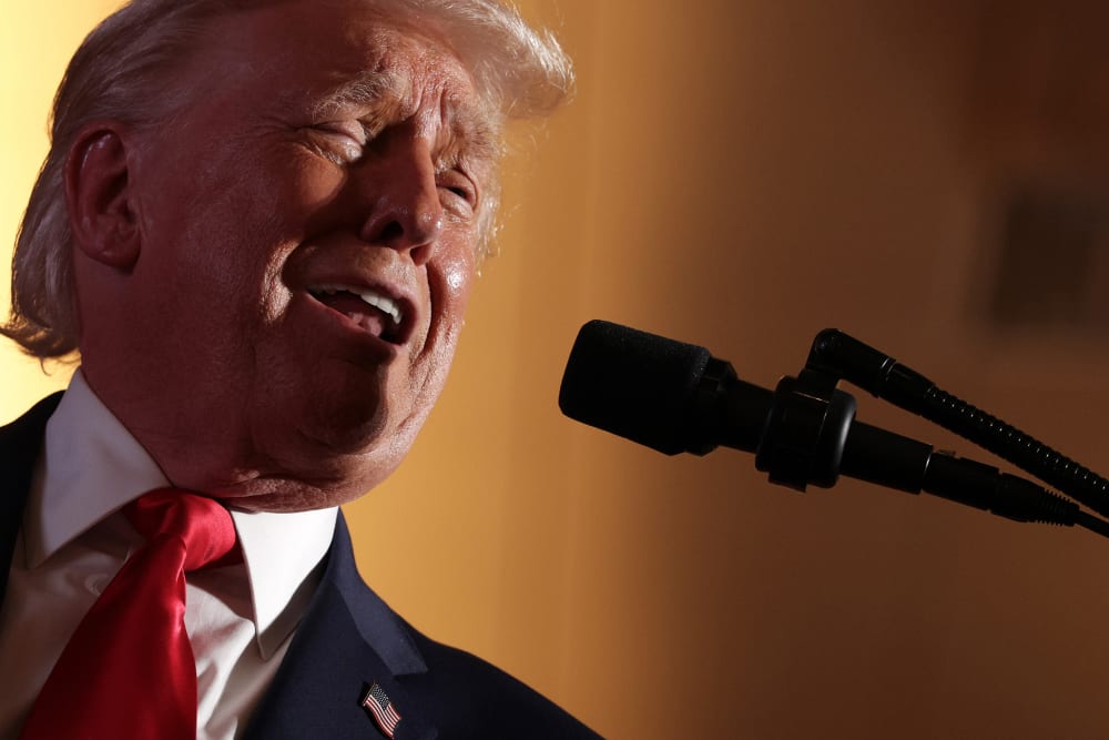 President Donald speaking.