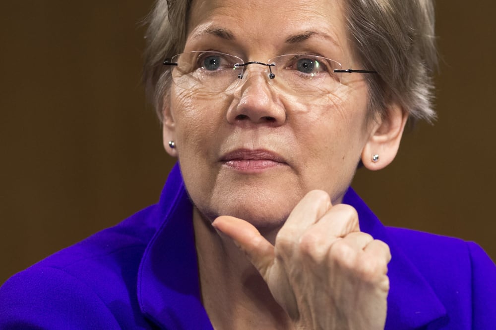Senator Elizabeth Warren, (D-Mass.) attends a hearing on Capitol Hill in Washington, D.C., Feb. 24, 2015. (Photo by Saul Loeb/AFP/Getty)