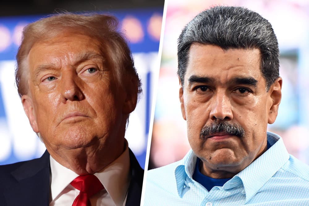 Donald Trump; Nicolás Maduro.