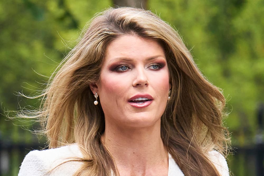 Lindsey Halligan on Aug. 20, 2025 outside of the White House.