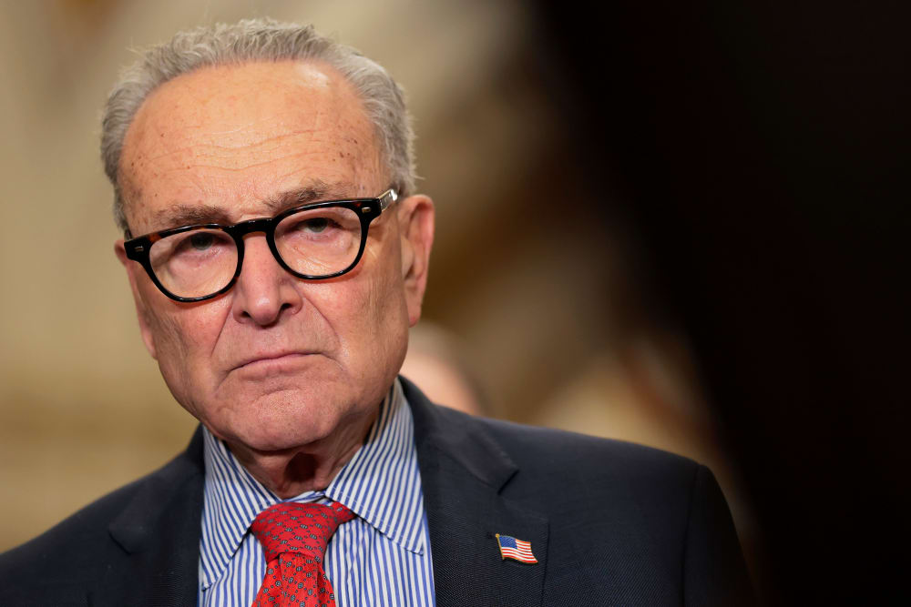Senate Minority Leader Chuck Schumer at the U.S. Capitol.