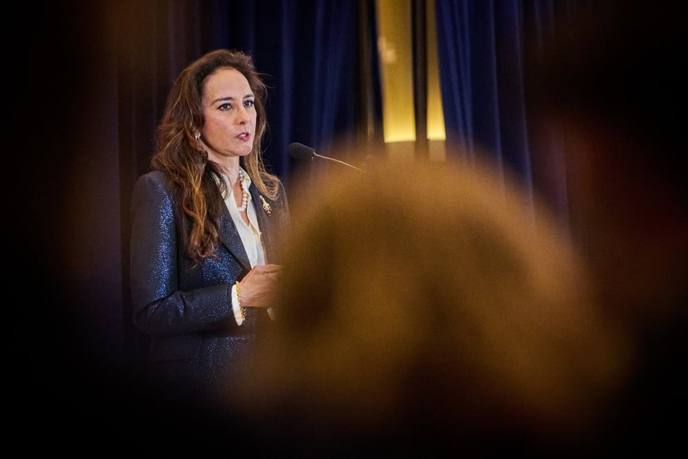 Harmeet Dhillon speaks at the National Conservative Convention in Washington D.C.,