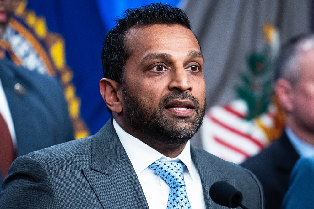 FBI Director Kash Patel conducts a news conference on Dec. 4 at the Department of Justice.