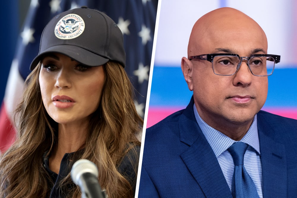 Kristi Noem; Ali Velshi.