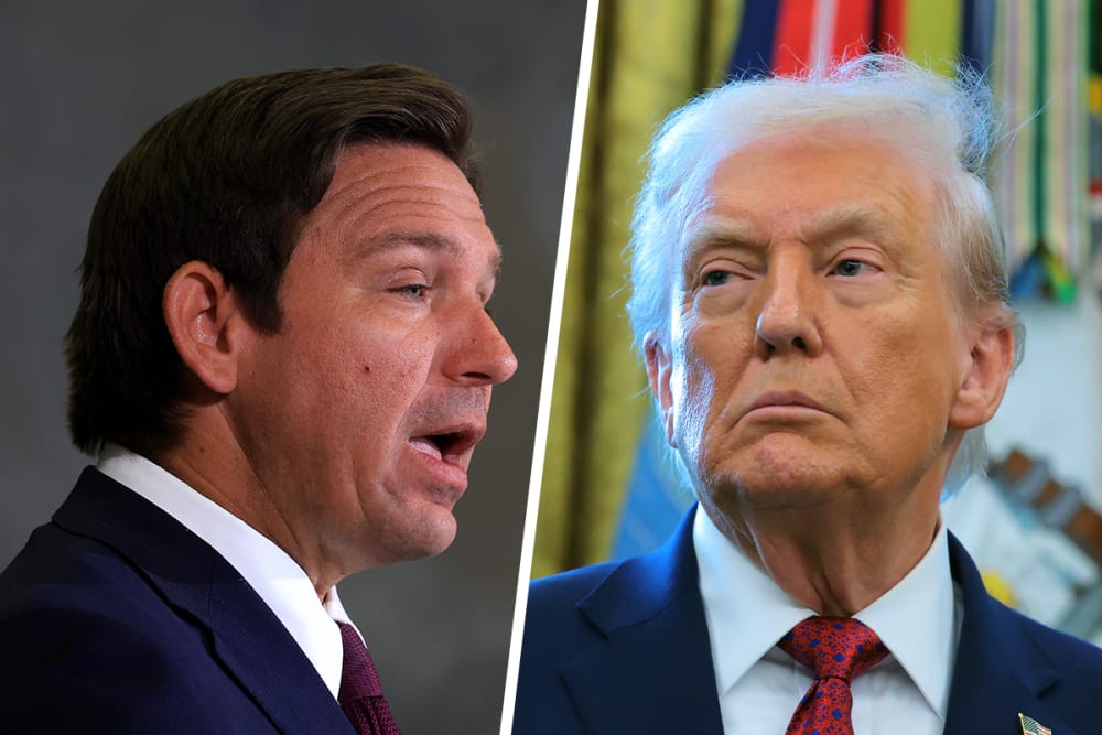 Ron DeSantis; Donald Trump.