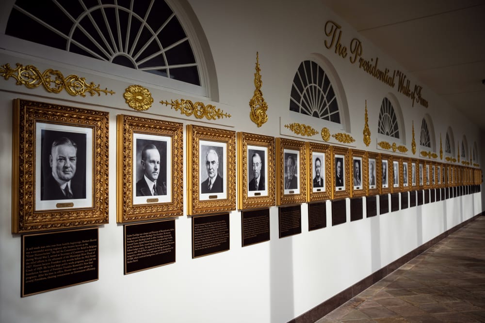 "The Presidential Walk of Fame" outside the White House on Dec. 17, 2025.